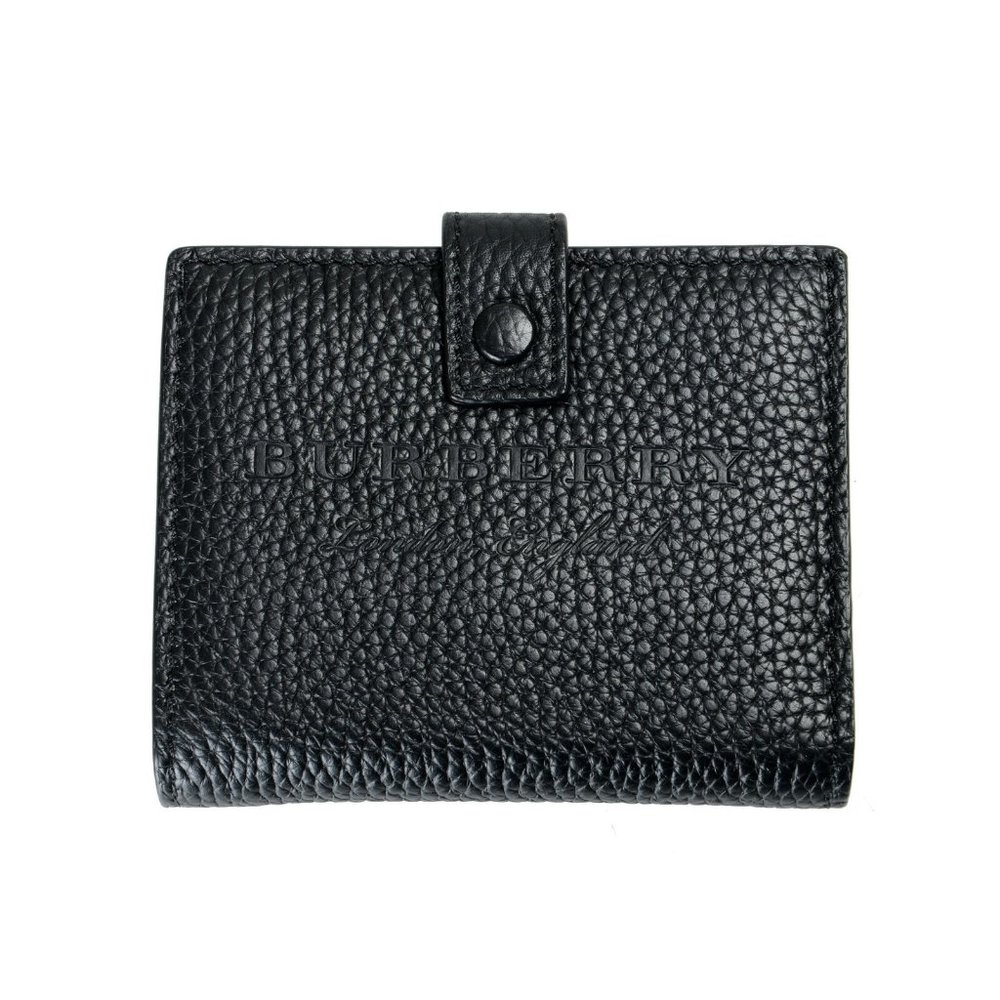 Burberry Unisex Black Perforated Leahter Wallet